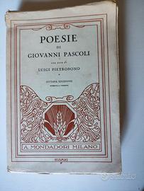 Libro vintage - Poesie di Giovanni Pascoli