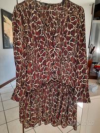Vestito Zara nuovo con balza manica lunga tgS 
