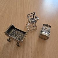 3 ninnoli argento 800 NASCITA