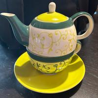 Tea for one, tazza e teiera artigiana Asia