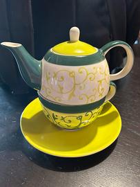 Tea for one, tazza e teiera artigiana Asia