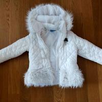 Giubbotto elegante bianco per bambina di 6 anni