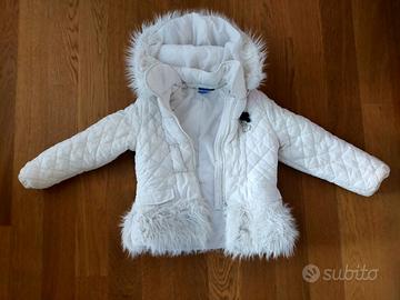 Giubbotto elegante bianco per bambina di 6 anni