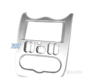 TELAIO GRIGIO RADIO 2-DIN PER RENAULT DACIA LOGAN 