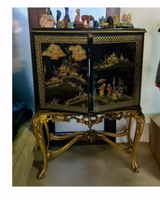 Mobile orientale laccato anni 60 