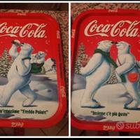 Due Vassoi vintage coca cola 