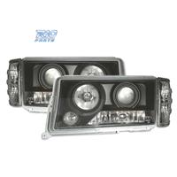FARI MERCEDES 190 W201 82-93 LENTE FONDO NERO