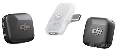 Mic Mini 2 TX + 1 RX mobile, microfono lavalier 