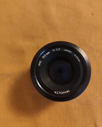 Obiettivo manuale Minolta MD 50mm F1.7