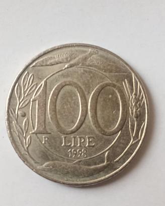 Moneta 100 Lire Republica Italiana Rara Anno 1998