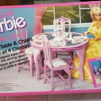 Barbie-Dining room tables & 4 chairs-art.4775