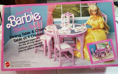 Barbie-Dining room tables & 4 chairs-art.4775