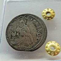 MONETA AG 20 SOLDI O LIRA PIACENZA F. FARNESE 1694