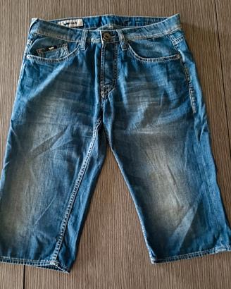 Jeans bermuda Gas tg 30 (44 IT), blu