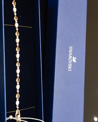 bracciale Swarovski oro rosa cristalli NUOVO