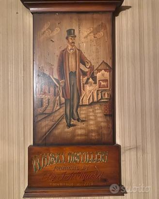 Insegna il legno antica , whisky