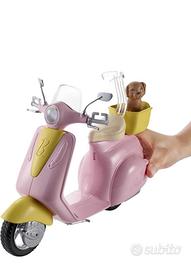 Barbie - Barbie con scooter e cagnolino