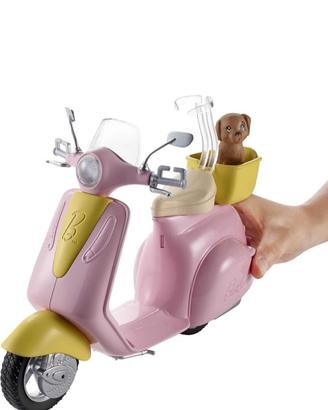 Barbie - Barbie con scooter e cagnolino