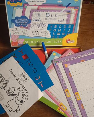 Gioco Peppa Pig, scrittura 
