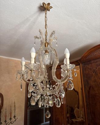 Lampadario stile Maria Antonietta anno 1800
