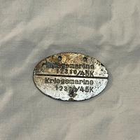 Kriegsmarine targhetta indentificativa aluminio