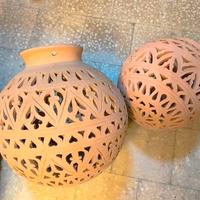 lampadario terracotta