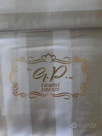 Parure lenzuola matrimoniali G.P. Ricami Firenze 