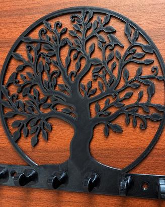 Portachiavi da parete albero della vita nero
