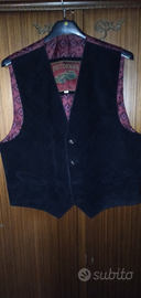 Gilet uomo scamosciato e tessuto