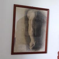Quadro studio arto superiore, a carboncino nero