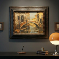 Antico dipinto firmato Ticulin Venezia