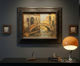 Antico dipinto firmato Ticulin Venezia