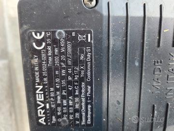 Pompa autoadescante arven jet-p 80M con start/stop