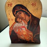 Icona sacra Madonna con Bambino 10x15 cm