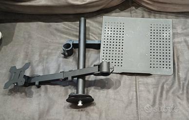 BONTEC supporto monitor braccio con vassoio per la