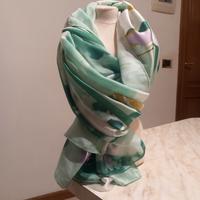 Foulard/pareo fatto in Italy in viscosa, nuovo