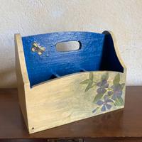 Portamatite / Portaoggetti in legno - Decoupage.