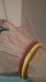 DUE PUNTI bracciali e anelli in silicone /diamanti