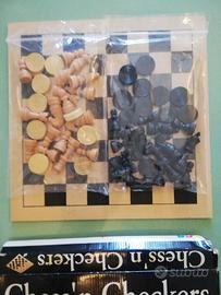 Chess 'n Checkers Scacchi e Dama Fantastiko legno
