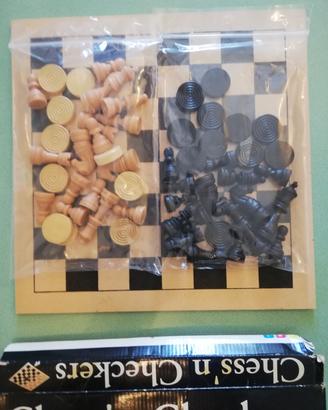Chess 'n Checkers Scacchi e Dama Fantastiko legno
