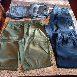 3 pantaloni puro cotone 13/14 annnini