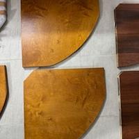 4+2 mensole angolari in legno massiccio come nuove