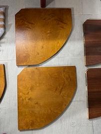 4+2 mensole angolari in legno massiccio come nuove