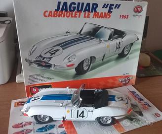 Modellino Burago "Jaguar E"cabriolet le mans 1963 