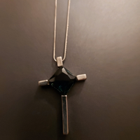 Catena con croce acciaio