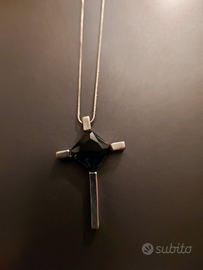 Catena con croce acciaio