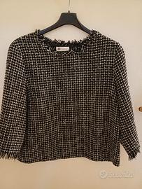 diana gallesi blusa maglia in tweed  tg 46