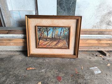 dipinto con cornice in legno