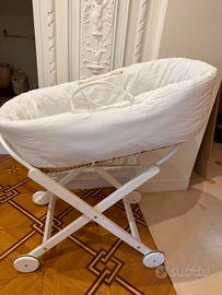 Culla Moses Micuna Paris Bianca con supporto a ruo