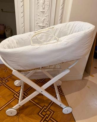 Culla Moses Micuna Paris Bianca con supporto a ruo